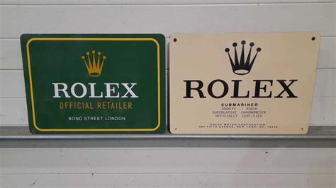 rolex clock sign for sale|Rolex signs for sale.